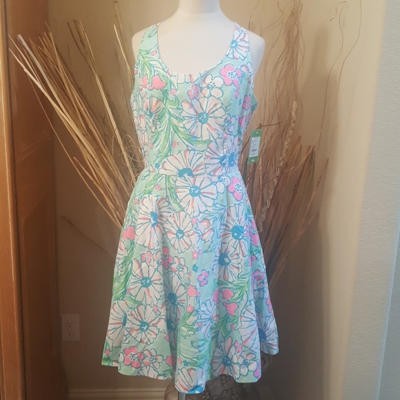 SOLD! LILLY PULITZER "Splish Splash" Dress- Size 8 - Picture 1 of 5